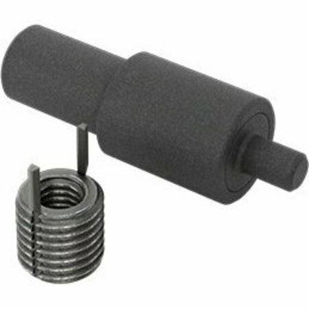 BSC PREFERRED Black-Phosphate Steel Key-Locking Inserts with Installation Tool Thin Wall M6 x 1 mm Thread Size 90245A162